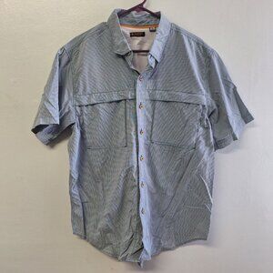 Ridgecut Toughwear Outdoor Shirt Pockets Breathable Venting Fish Hike Mens Large